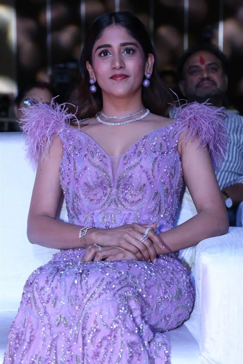 Telugu Girl Chandini Chowdary In Violet Gown